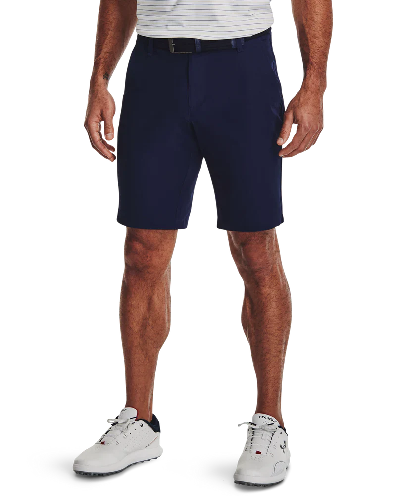 [137008641040] Under Armour Mens Golf Shorts | Taper (Navy, 40)