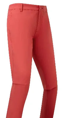 Mens Footjoy Golf Pants | EU Performance Tapered Fit | Red