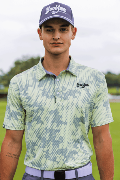 [G-HONEYFLAGE-4XL] Booyaa Golf Shirts | Lifestyle Collection (Honeyflage, 4XL)