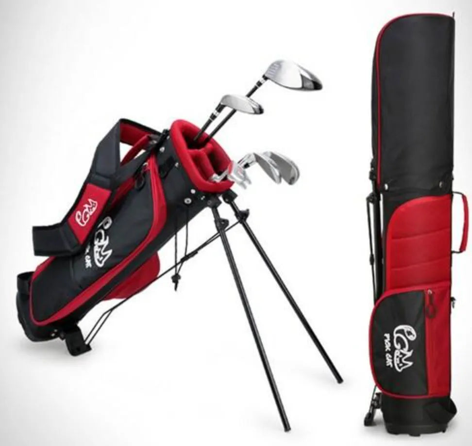 PGM Junior Set with Stand Bag | Right Hand | Red/Black/Pink