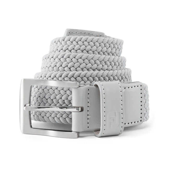 [69490] Footjoy Mens Golf Belt | Essential (Grey, Long)