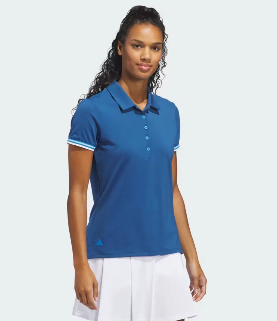Adidas Womens Golf Shirt | Ultimate365 Classic Short Sleeve | Dark Blue