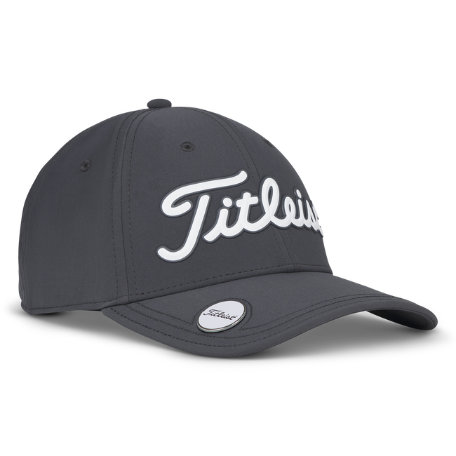 [TH25APBMN2-4W1] Titleist Mens Golf Cap | Players Performance Ball Marker (Charcoal/White)