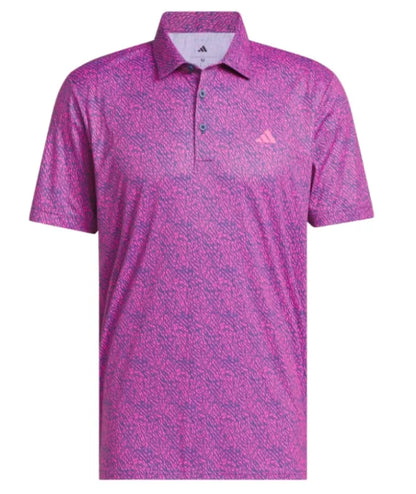 Adidas Mens Golf Shirt | Ultimate365 Feather Print Polo |