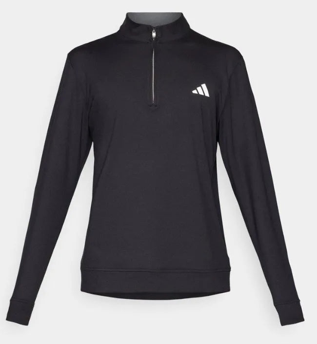 Adidas Junior Golf Pullovers | Quarter Zip | Black
