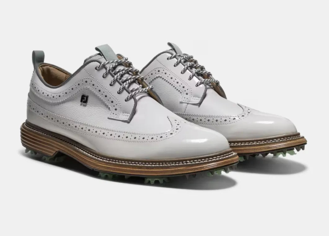 Footjoy Mens Golf Shoes | Limited Edition | Premiere Series | Marquis | Todd Snyder | White Mist