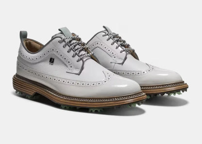 Footjoy Mens Golf Shoes | Limited Edition | Premiere Series | Marquis | Todd Snyder | White Mist