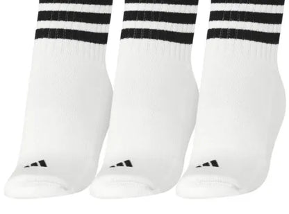 Adidas Golf Socks | Half-Crew 3-Stripes | White-Black