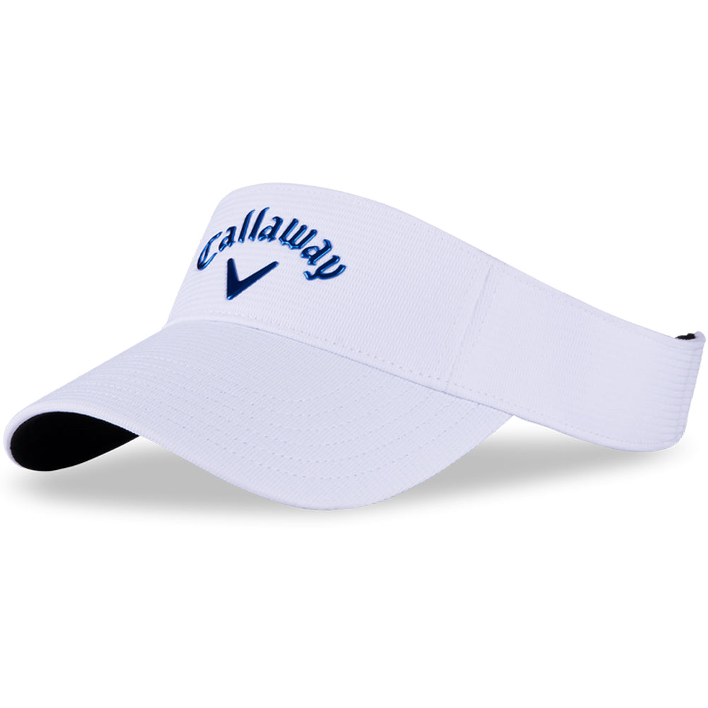 Callaway Womens Golf Visor | Liquid Metal 24 | White-Deep Cobalt