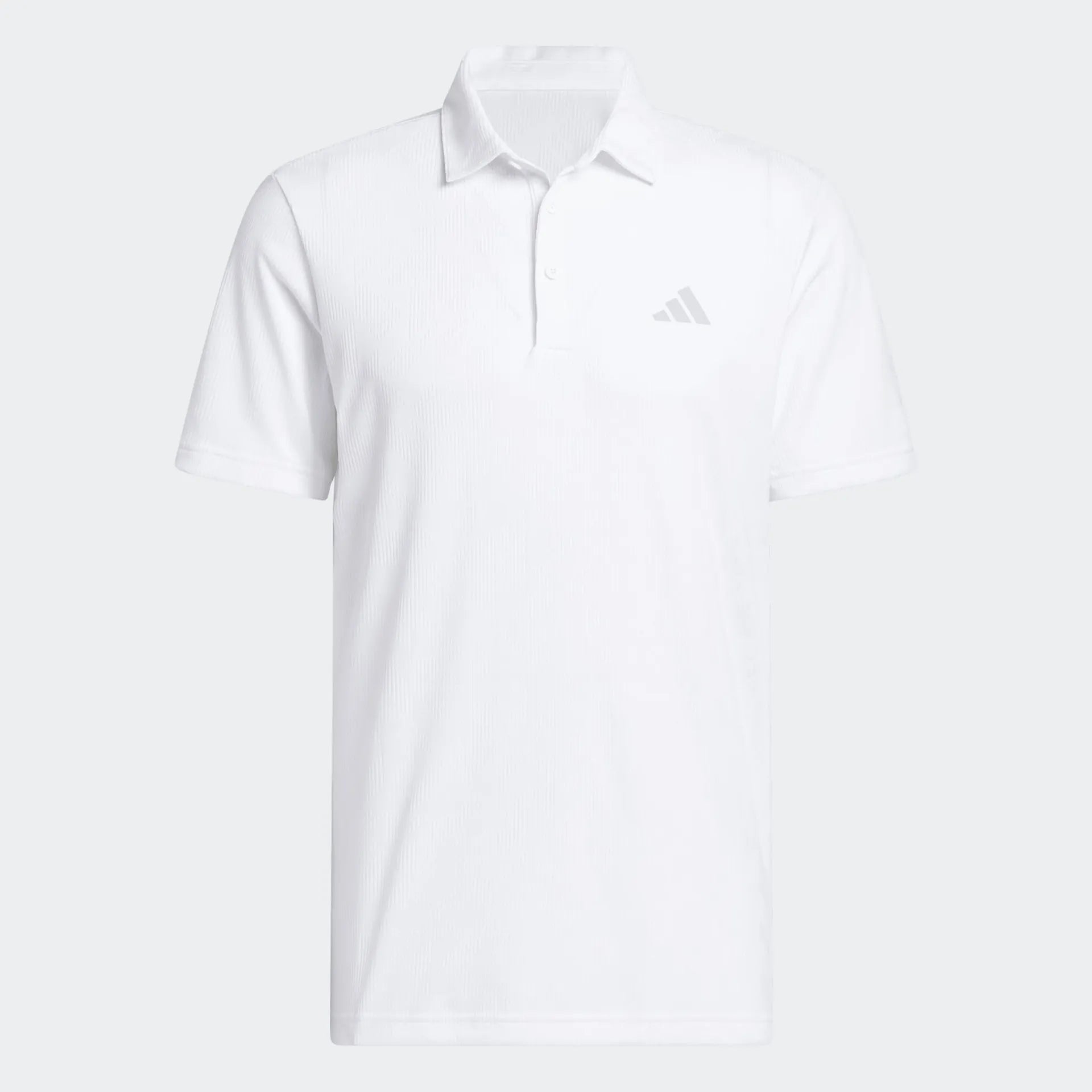 Adidas Mens Golf Shirt | Ultimate365 Textured Jacquard | White