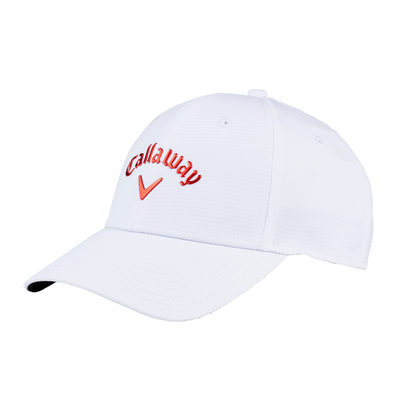 [4001202G-701] Callaway Mens Golf Cap | Liquid Metal (White/Red)