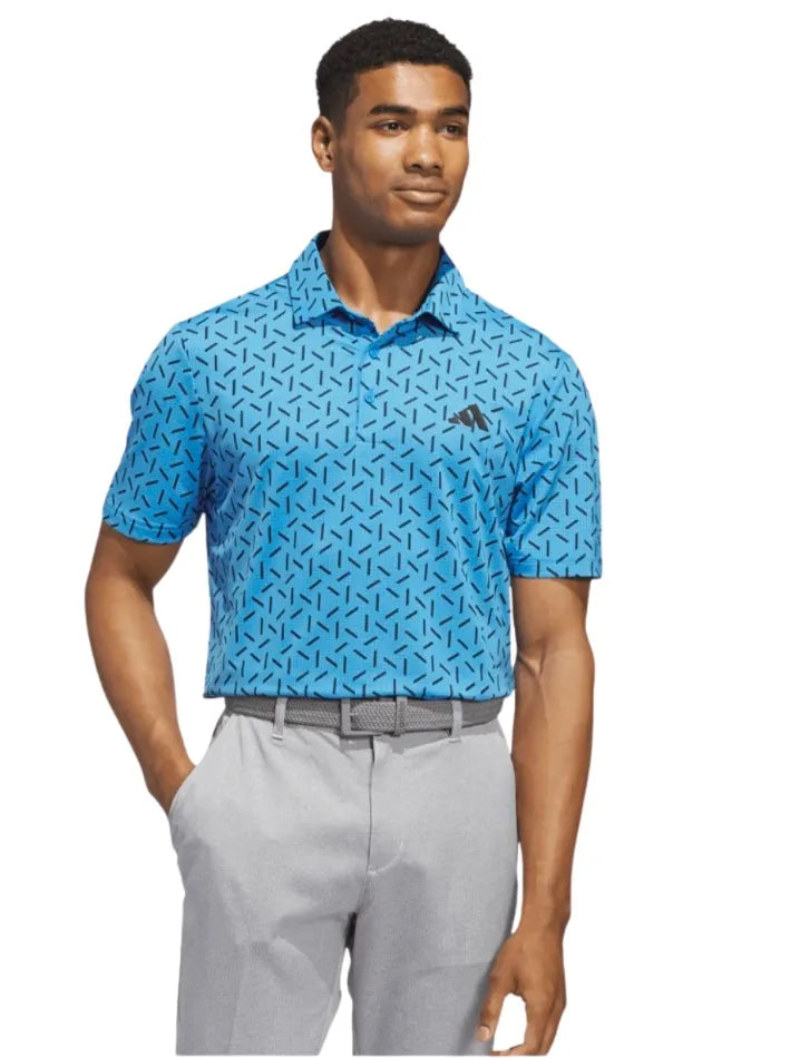 Adidas Mens Golf Shirt | Ultimate Mesh CLM Print | Lurabl
