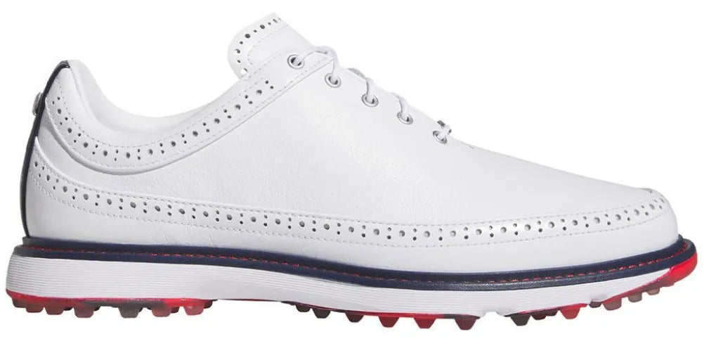 Adidas Mens Golf Shoes | MC80 White/Navy/Red
