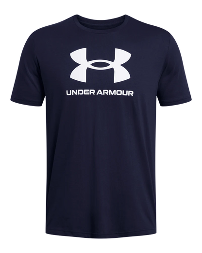 [59323909] Under Armour Mens Golf Shirt | Sportstyle Logo Update LC SS (Navy, S)