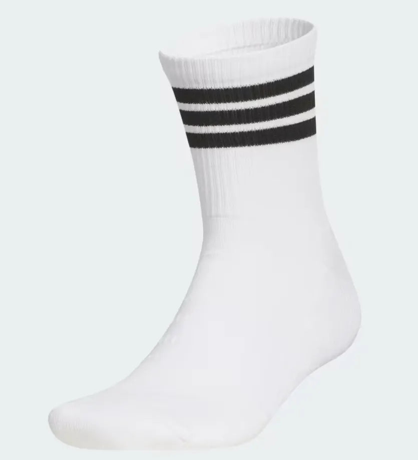 Adidas Golf Socks | Half-Crew 3-Stripes | White-Black