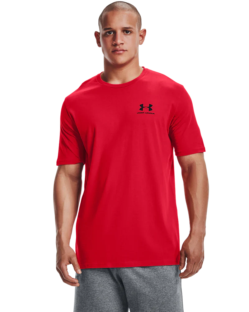 Under Armour Mens Golf Shirt | Sportstyle Logo LC SS | Red