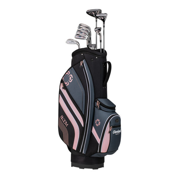 [24913] Cleveland Womens Golf Clubs | Bloom Package Set (Black/Pink)