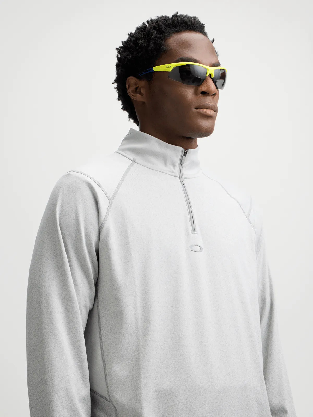 Oakley Mens Golf Pullover | Platform | Quarter Zip | Cement