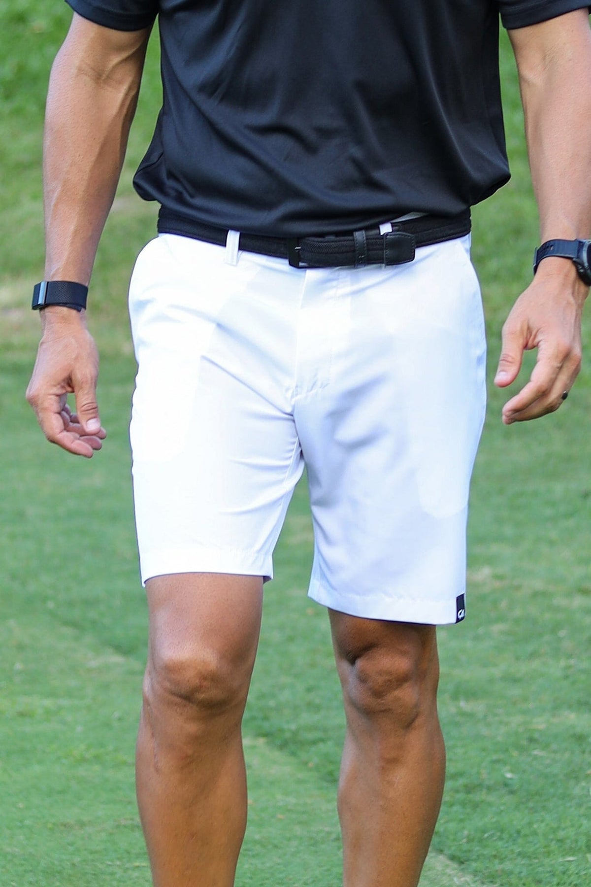 Custom Apparel Mens Golf Shorts | Pure Motion | Snow White