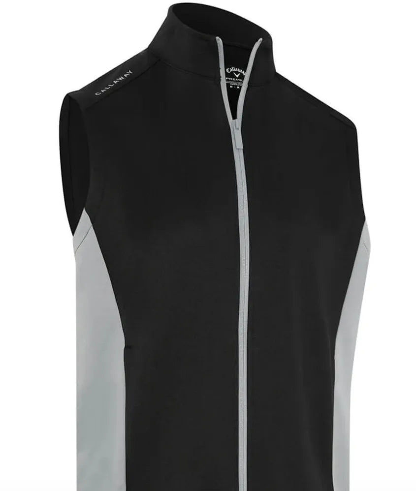 Callaway Mens Golf Vest | High Gauge | Caviar Black-Grey