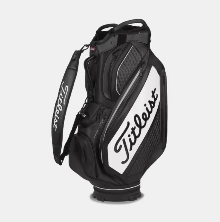 Titleist Golf Bag | Tour Series Premium Cart StaDry | Black-White-Grey