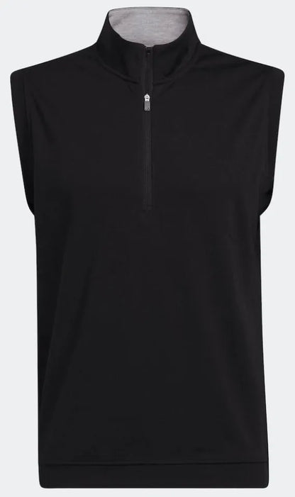Adidas Mens Golf Jacket | Sleeveless 1-4 Zip | Black