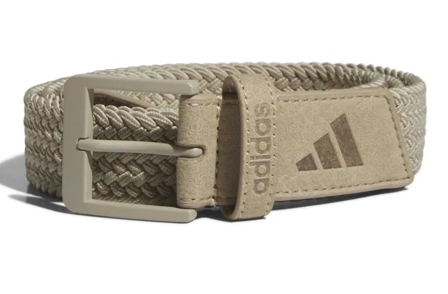 Adidas Mens Golf Belt | Braided Stretch | Hemp