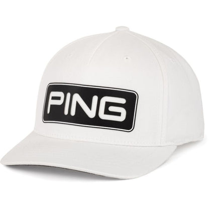 [7TSTWB] Ping Golf Cap | Tour Structured (White/Black)