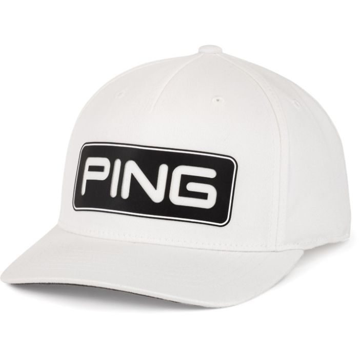 [7TSTWB] Ping Golf Cap | Tour Structured (White/Black)
