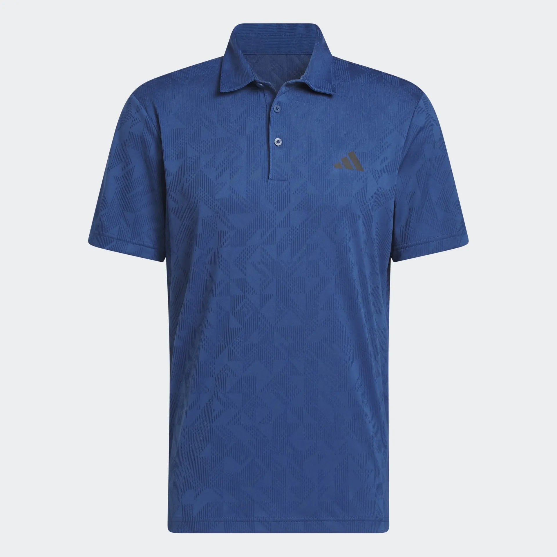 Adidas Mens Golf Shirt | Ultimate365 Textured Jacquard | Dark Blue