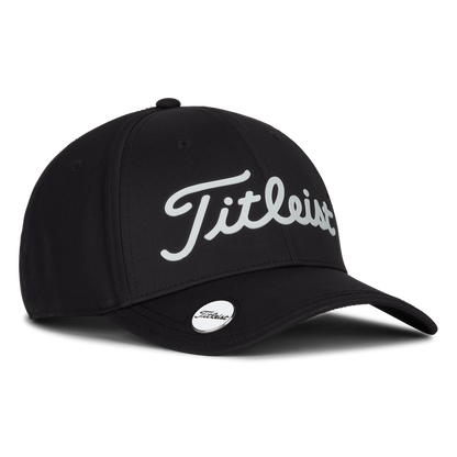 [TH22APPBME-01] Titleist Mens Golf Cap | Players Performance Ball Marker (Black/White)