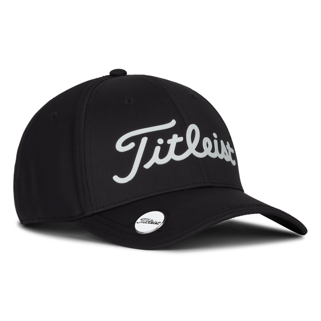 [TH22APPBME-01] Titleist Mens Golf Cap | Players Performance Ball Marker (Black/White)