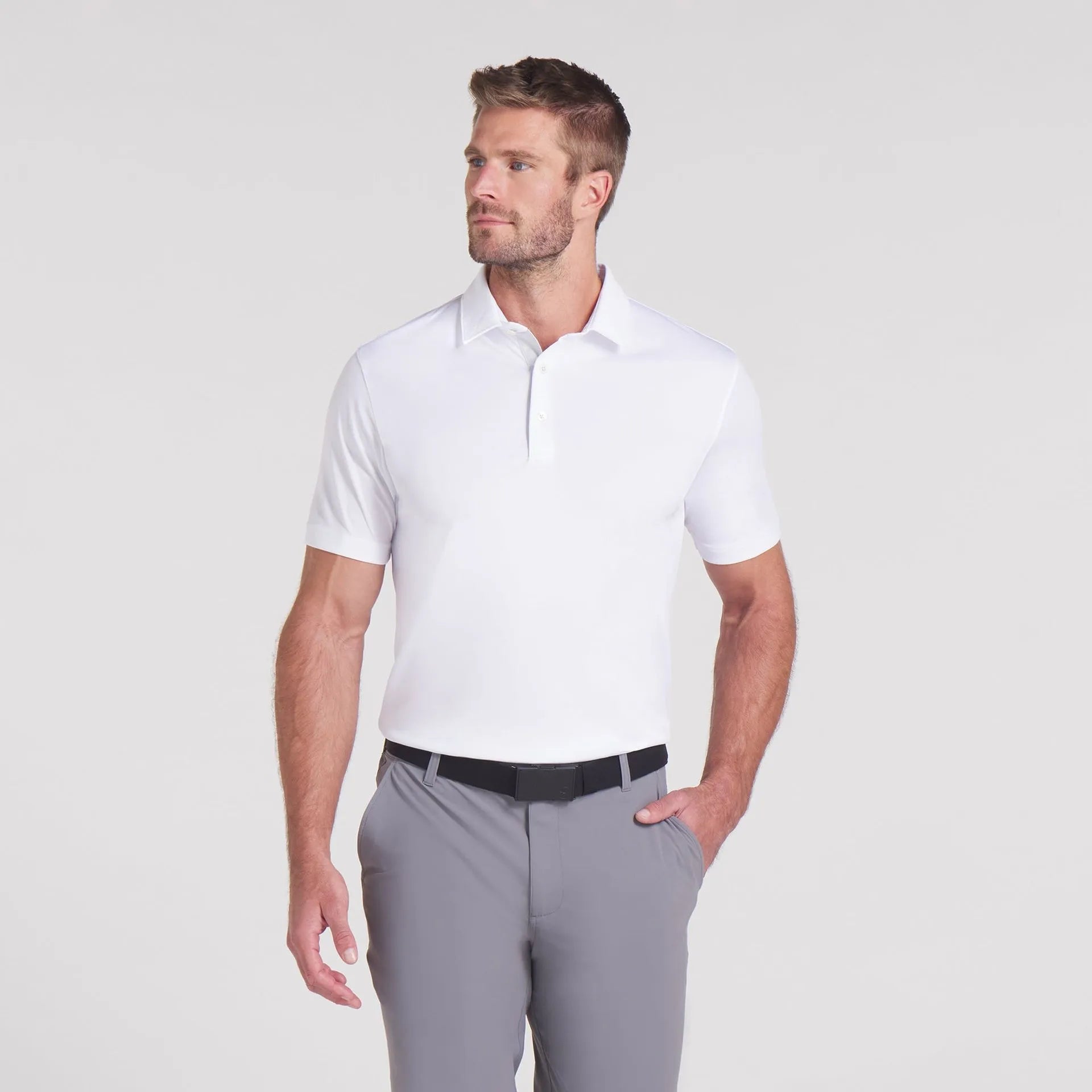 Puma Mens Golf Shirt | MSS Pounce | Polo 2.0 | White