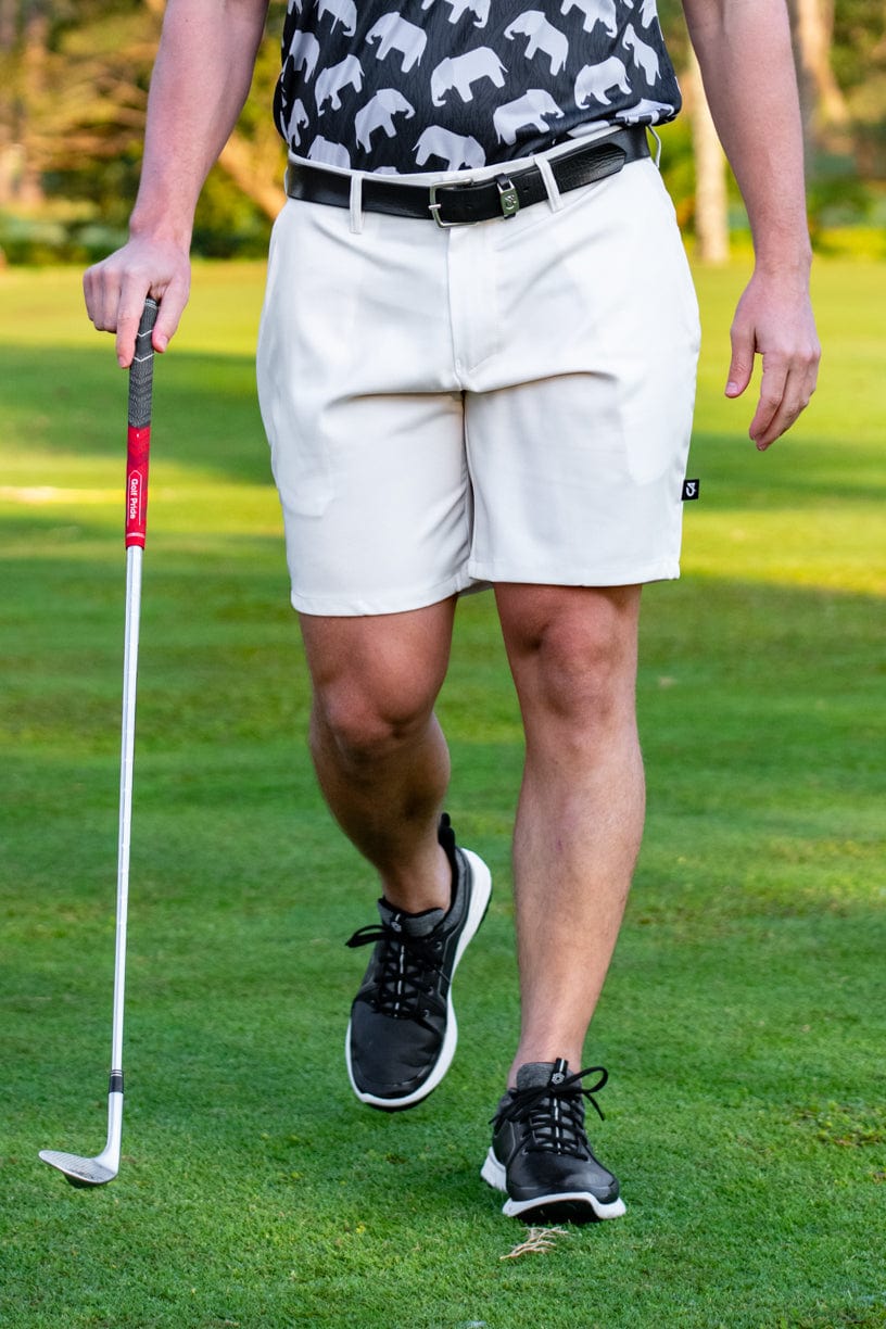 Custom Apparel Mens Golf Shorts | Flow Beige