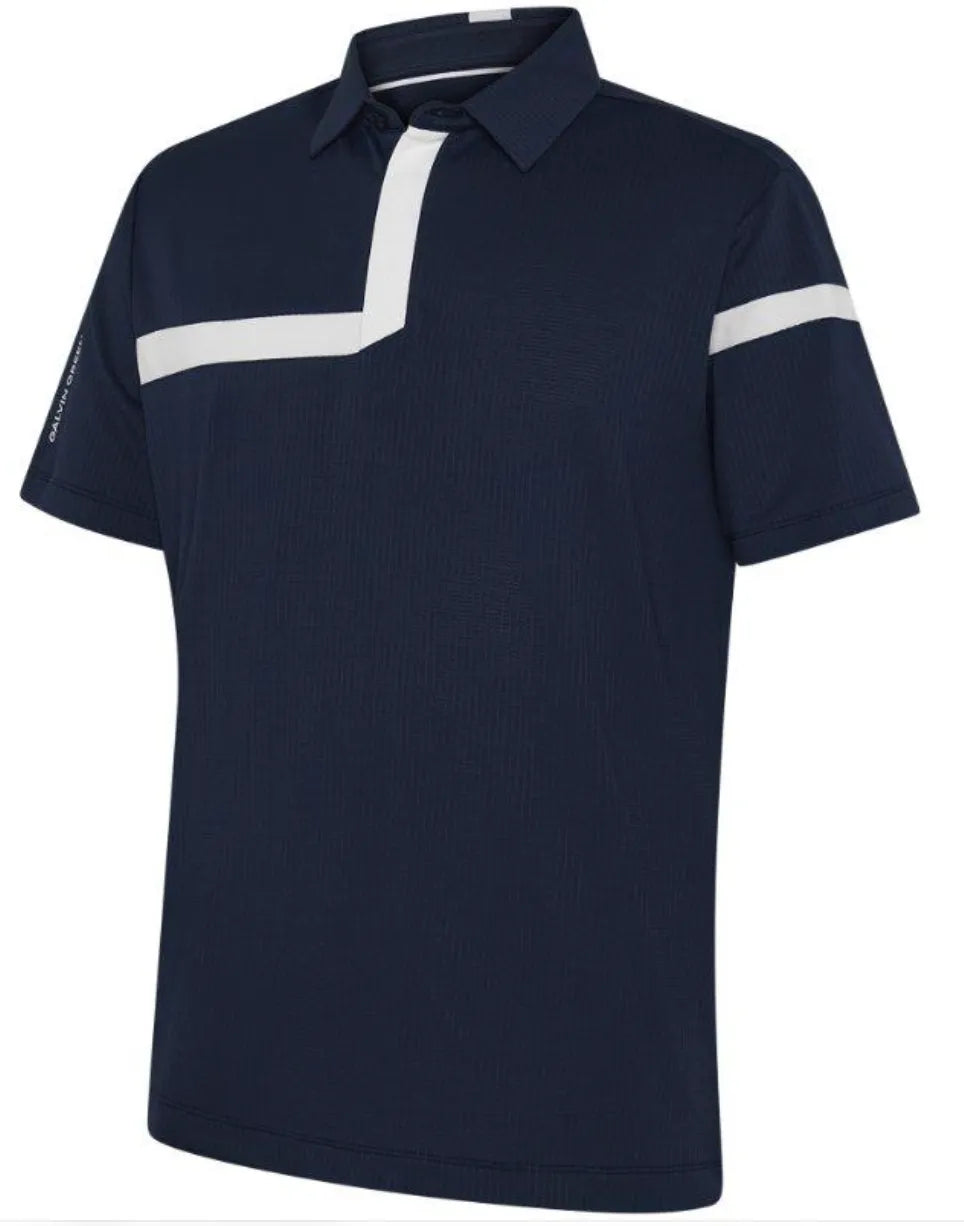 Galvin Green Mens Golf Shirt | Morley | Navy/White