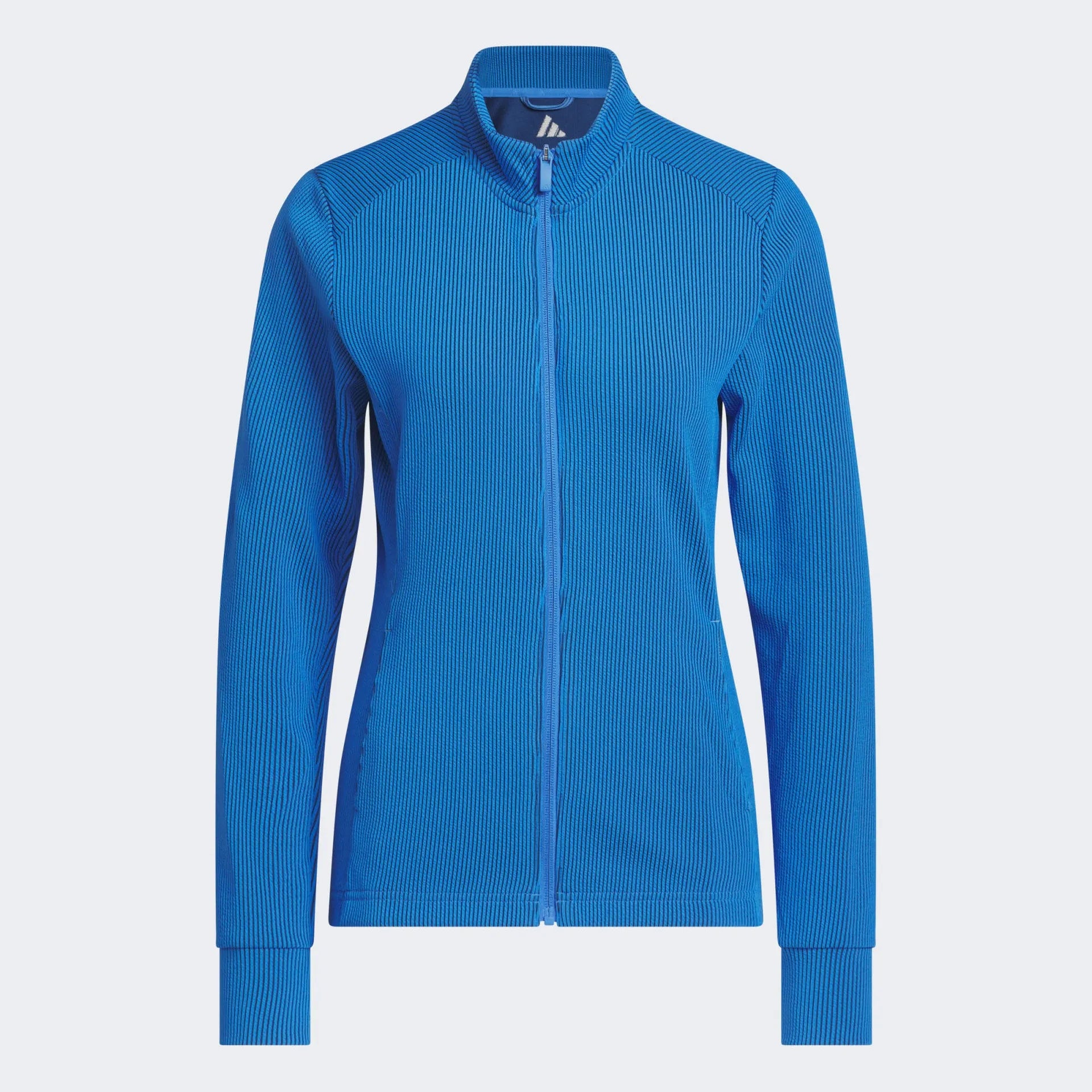 Adidas Womens Golf Jacket | Performance Texture Full Zip | Blue