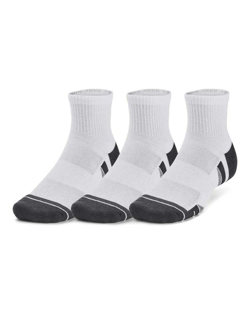 [1379510-100M] Under Armour Golf Socks | Performance 3 Pack (M, Quarter)
