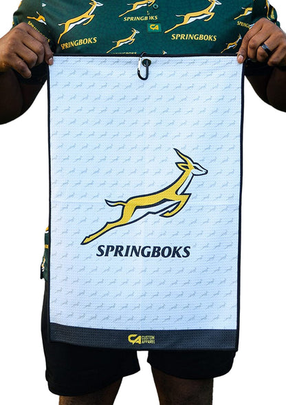 [CAGT0012] Custom Apparel Golf Towel | Waffle (Springbok White)