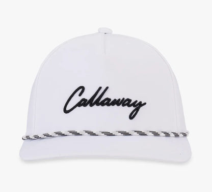 Callaway Mens Golf Cap | Birdie Rope | White