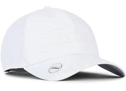 [TH22APPBME-11] Titleist Mens Golf Cap | Players Performance Ball Marker (White/White)