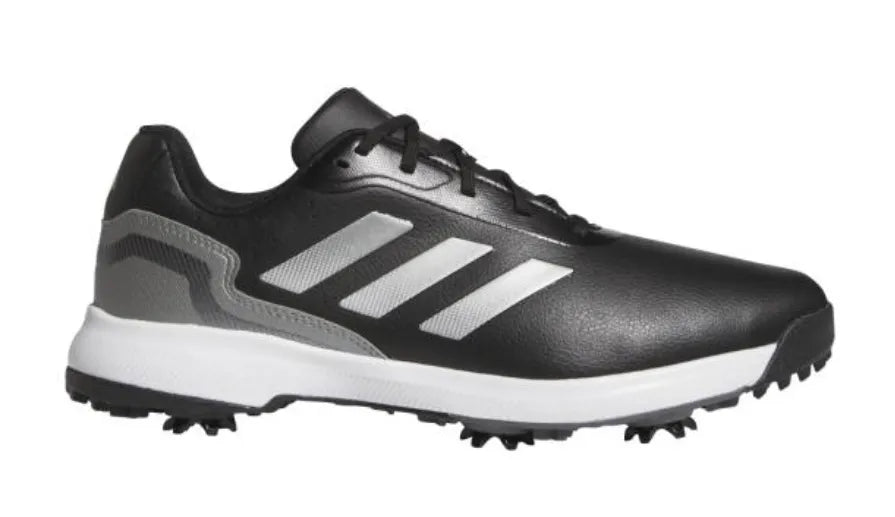 Adidas Mens Golf Shoes | Traxion Response | Black-Iron Metallic-Silver Metallic