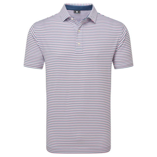Footjoy Mens Golf Shirt | EU Balance Stipe LSL | Skyway