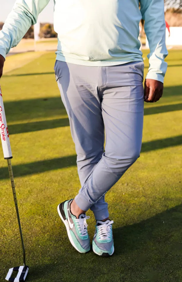 [JP-JOGGALONG-GREY-36] Booyaa Mens Golf Pants | Jogg-a-Long (Grey, 36)