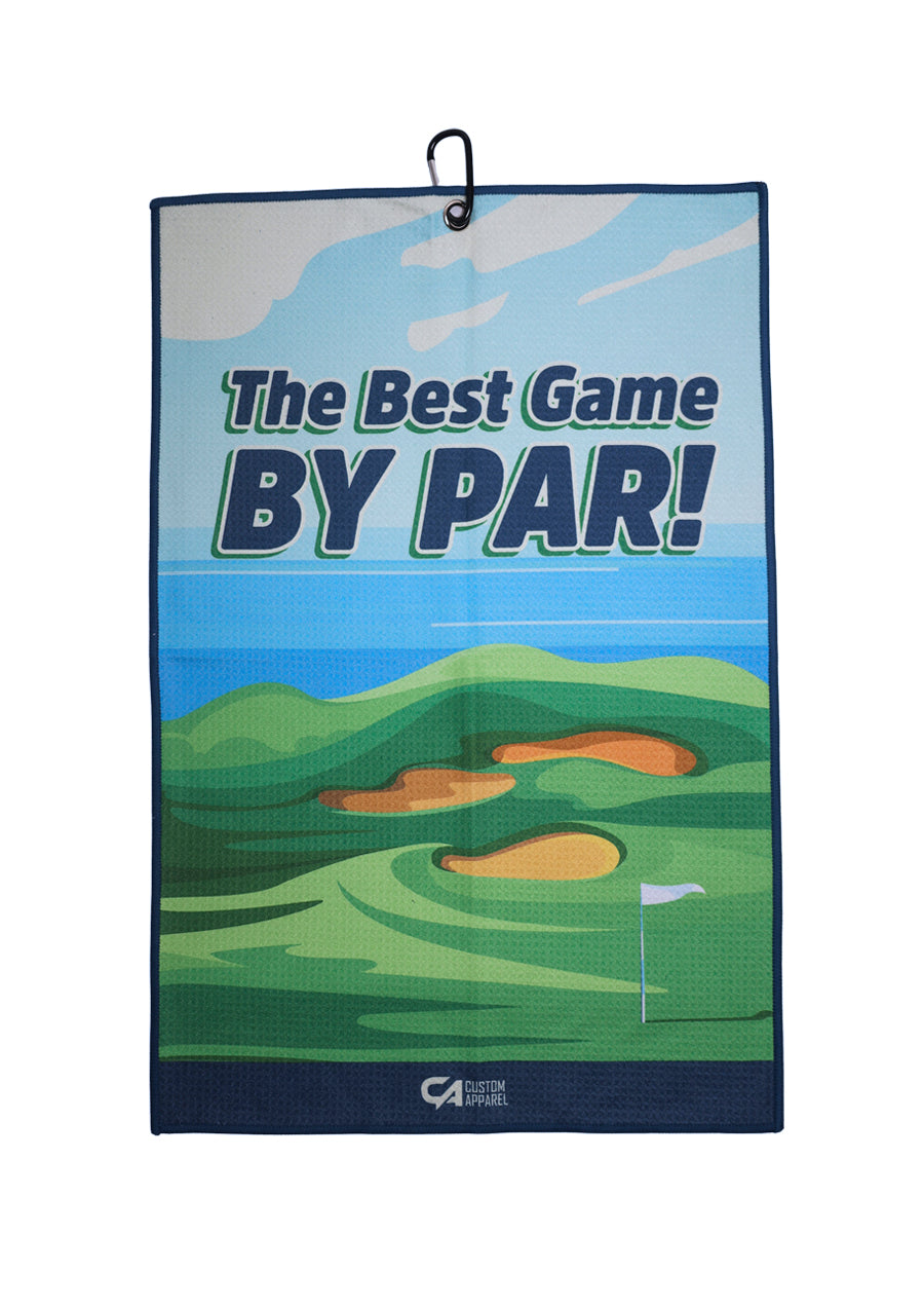 [CAGT003] Custom Apparel Golf Towel | Waffle (Best by Par)