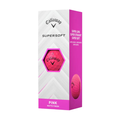 [34830859] Callaway Golf Balls | Supersoft 25 (Pink - Sleeve)