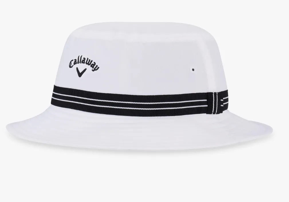 Callaway Mens Bucket Hat | White-Black