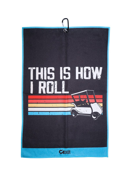 [CAGT0015] Custom Apparel Golf Towel | Waffle (How I Roll)