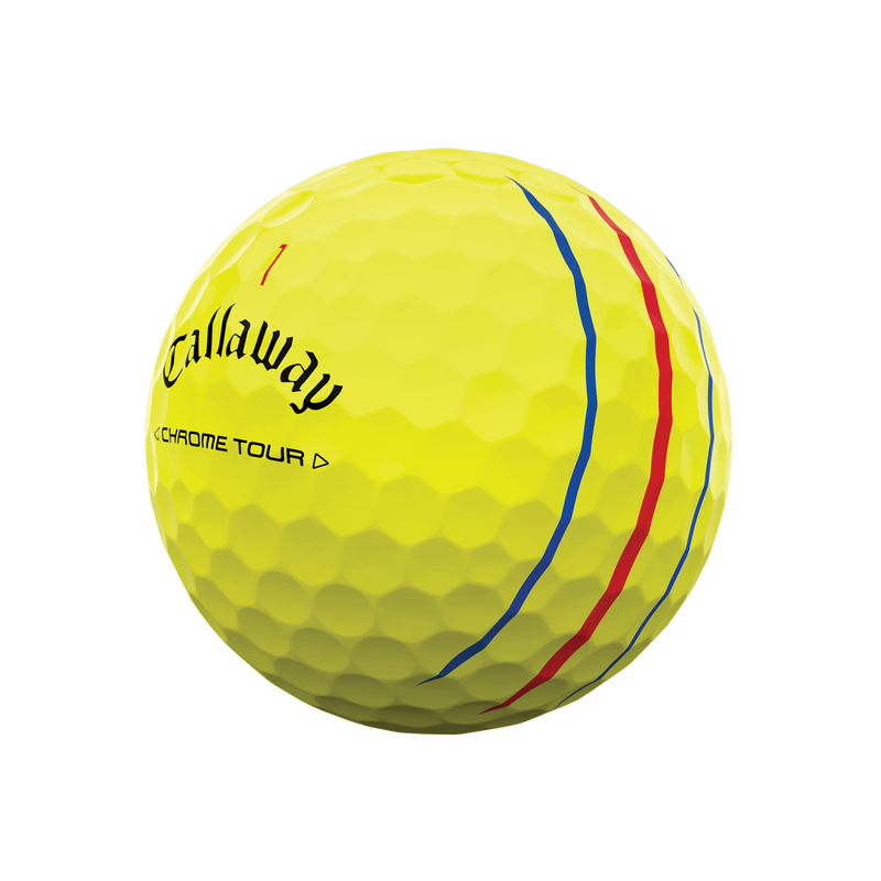 [3001045G-1] Callaway Golf Balls | Chrome Tour Triple Track (Yellow/Sleeve, 2024)