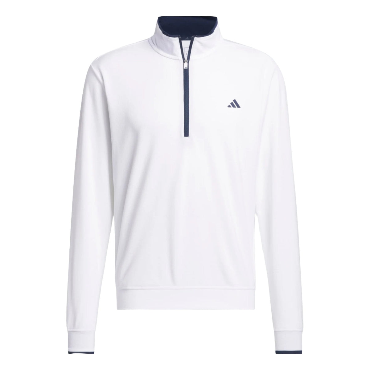 [IQ29622XL] Adidas Mens Jersey | Lightweight 1-4 Zip | White (2XL)