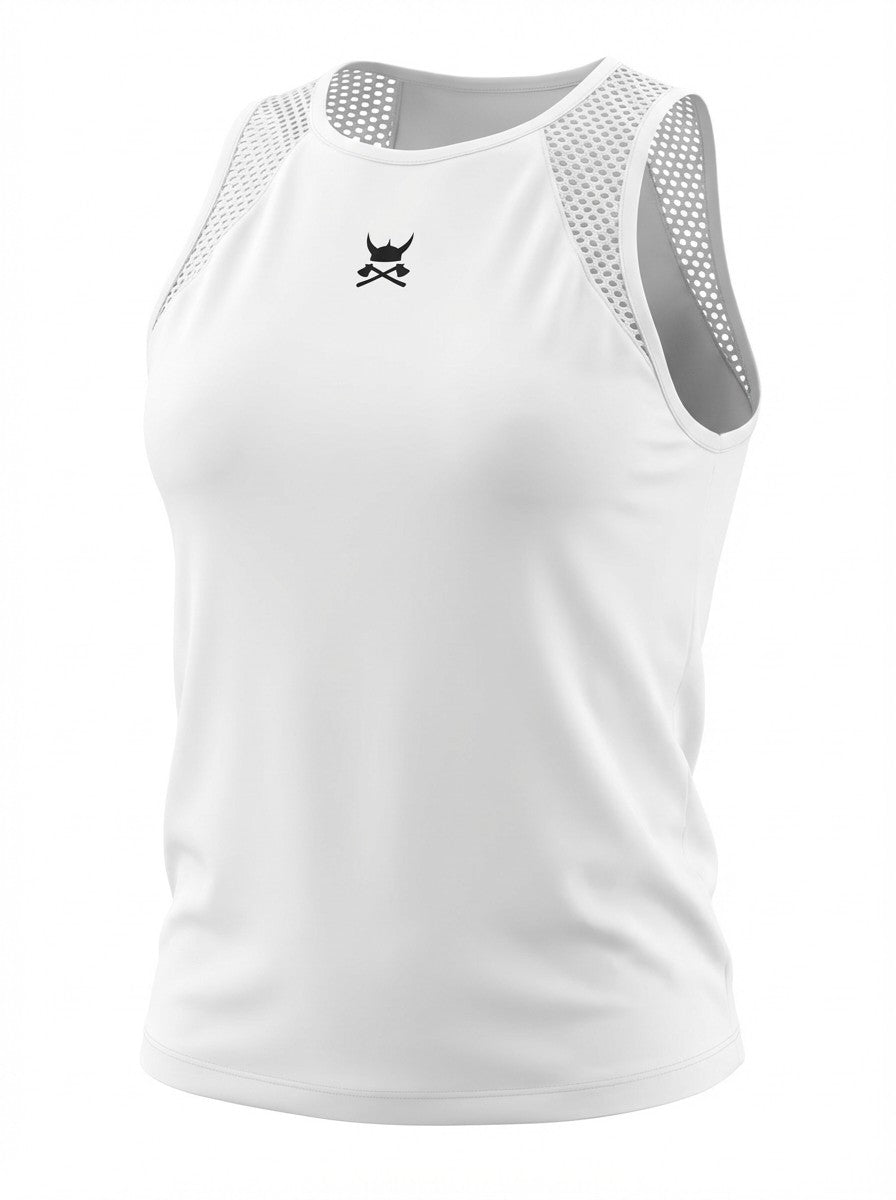 Anneli-Cream Performance Vest with Net Opening on back
